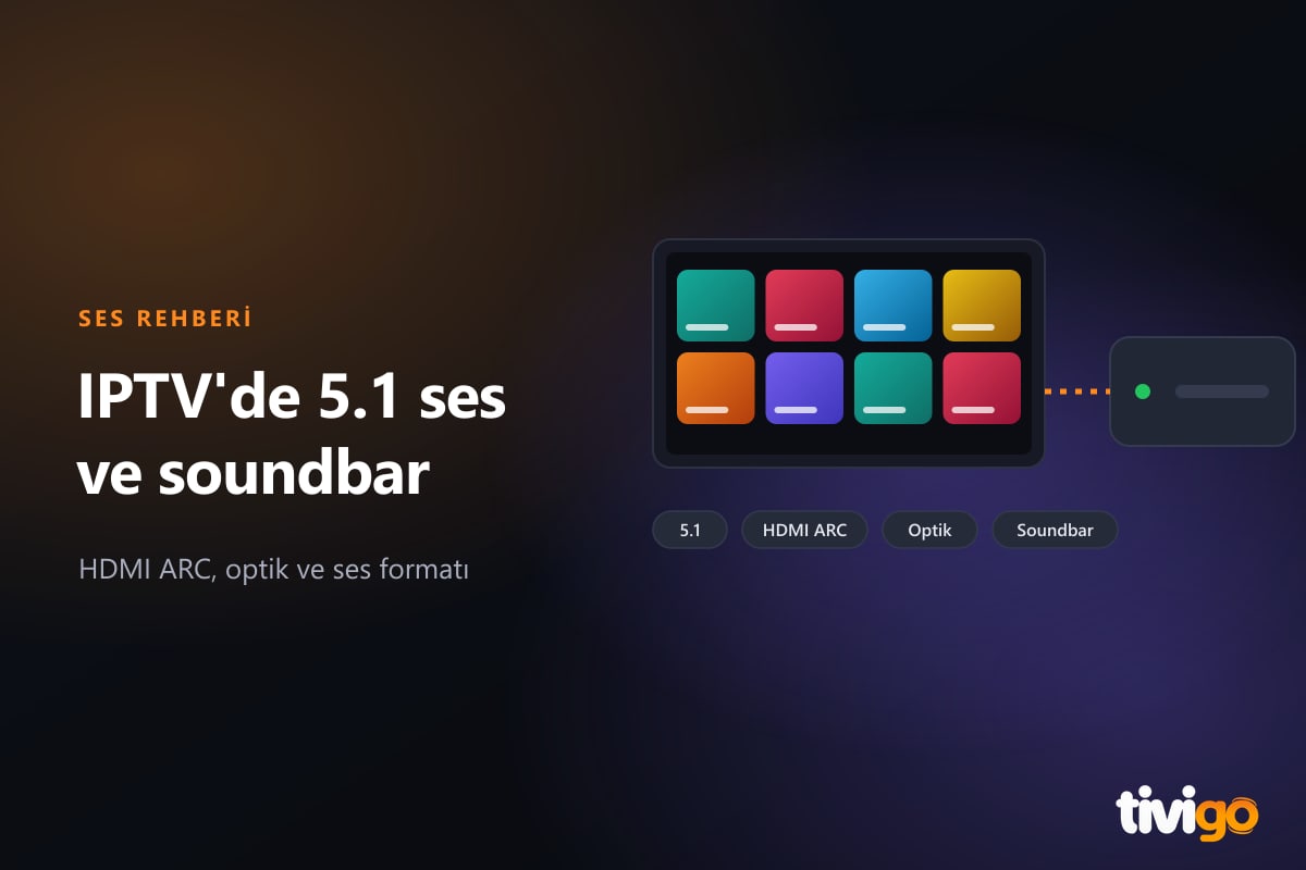 Televizyona bağlı soundbar ve 5.1 ses bağlantısı