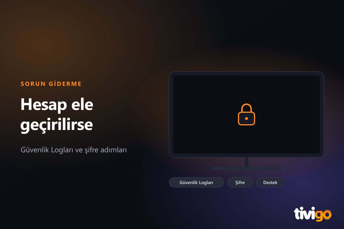 Kilit simgesi taşıyan uyarı ve hesap güvenliği bildirimi